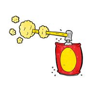 cartoon aerosol spray can N17