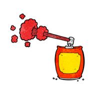 cartoon aerosol spray can N18