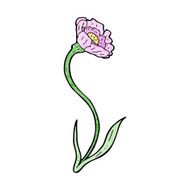 cartoon flower N389