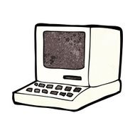 cartoon old computer N40