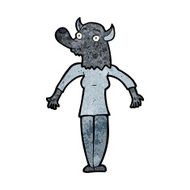 cartoon werewolf woman N4