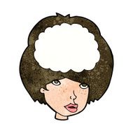 cartoon empty headed woman N8