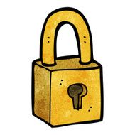 Cartoon Padlock N30