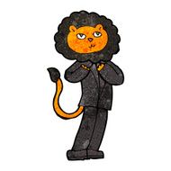 cartoon lion businessman N5