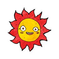 cartoon happy sun N10