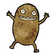 cartoon happy potato N9