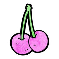 cartoon cherries N27