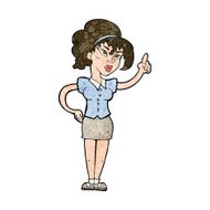 cartoon woman with idea N233