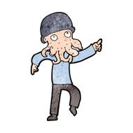 cartoon alien man dancing N9