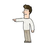 Cartoon Man Pointing N194