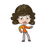cartoon woman pointing N191