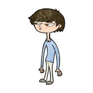 cartoon suspicious boy N8