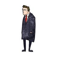 cartoon bad tempered man N9