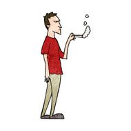 cartoon annoyed smoker N9