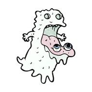 cartoon gross ghost N49