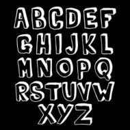 Black and white alphabet volume N2