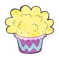 cartoon cupcake N123