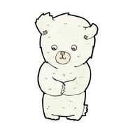 cute cartoon polar bear N49
