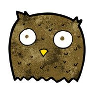 Cartoon Owl N131