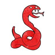 cartoon hissing snake N36