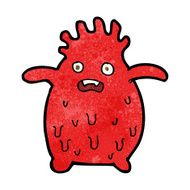 cartoon funny slime monster N17