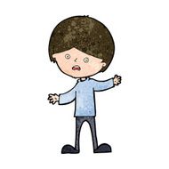 cartoon unhappy boy N53
