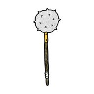 cartoon medieval mace N13