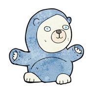 cute cartoon polar bear N55