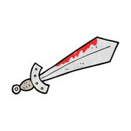 cartoon bloody sword N24