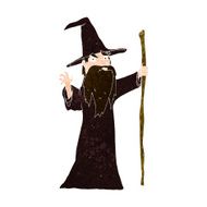 cartoon old wizard N9