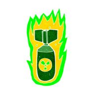 cartoon flaming bomb N15