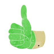 cartoon thumbs up symbol N9