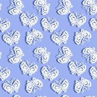 Paper Butterflies seamless pattern