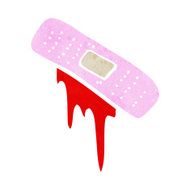 cartoon bloody plaster N6