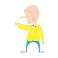 cartoon old man pointing N9