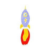Cartoon Rocket N47