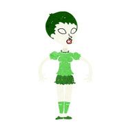 cartoon zombie monster woman N9