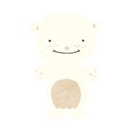 cartoon happy little polar bear N11