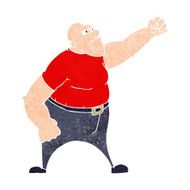 cartoon angry man N96