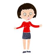 cartoon woman making excuses N18