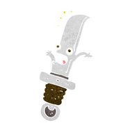 cartoon frightened knife N9