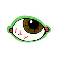 cartoon spooky eye N9