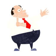 cartoon exasperated middle aged man N10