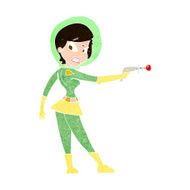 cartoon sci fi girl N10