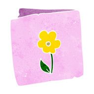 cartoon flower greeting card N9