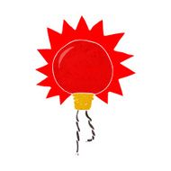cartoon red light bulb N26