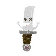crazy cartoon knife character N9