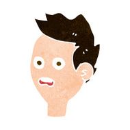 cartoon shocked man N114