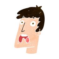 cartoon shocked man N115