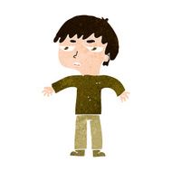 cartoon annoyed boy N35